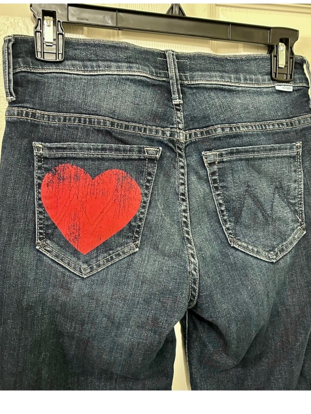 ❤️MOTHER DENIM•THE INSIDER CROP STEP FRAY~Love On The Edge❤️VVEUC $248 - Picture 10 of 10